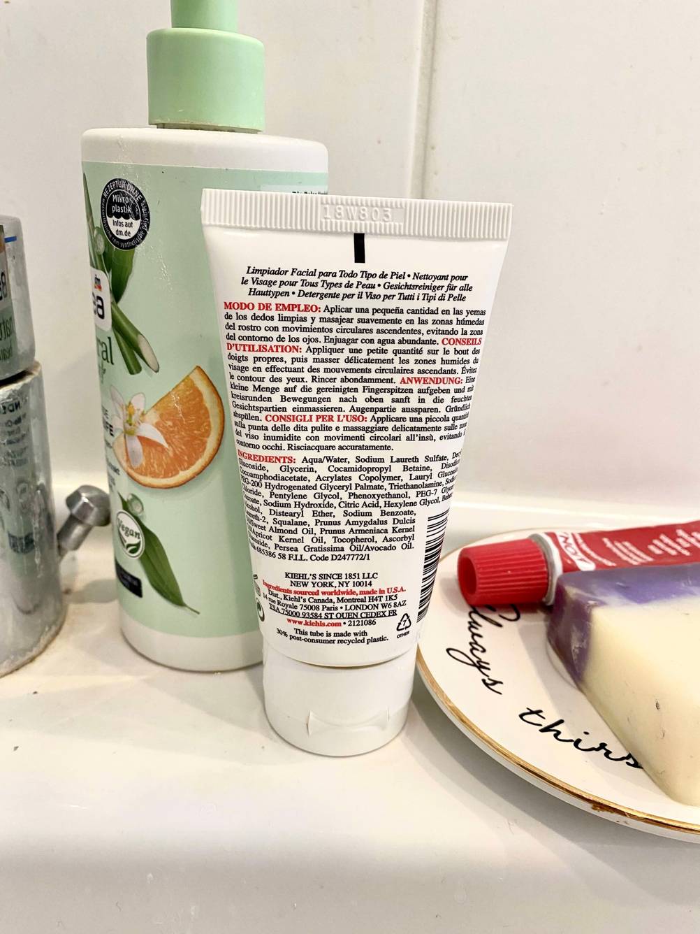 Reinigungsgel Rückseite stehend.