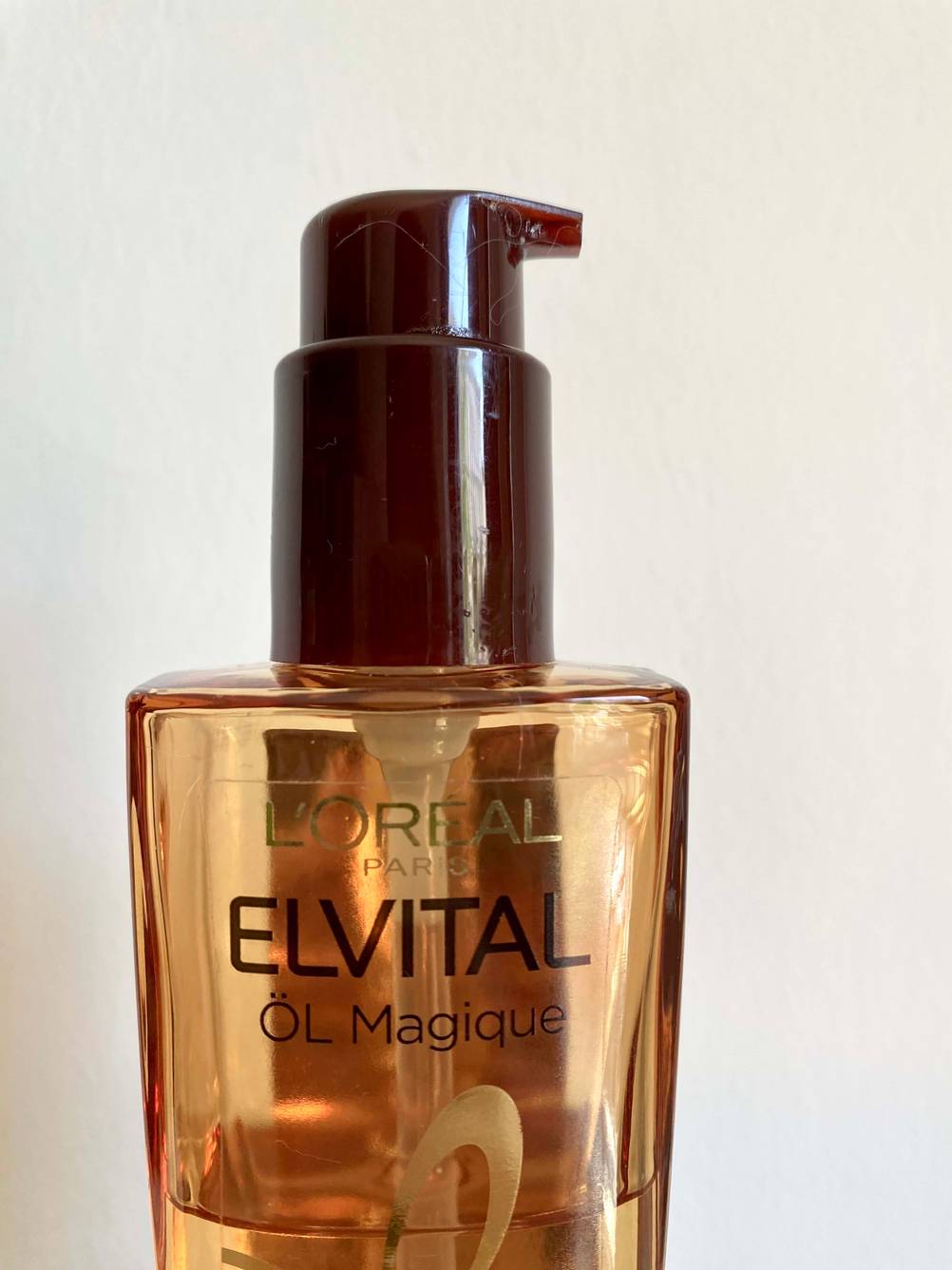 Pumpspender von Haaröl.