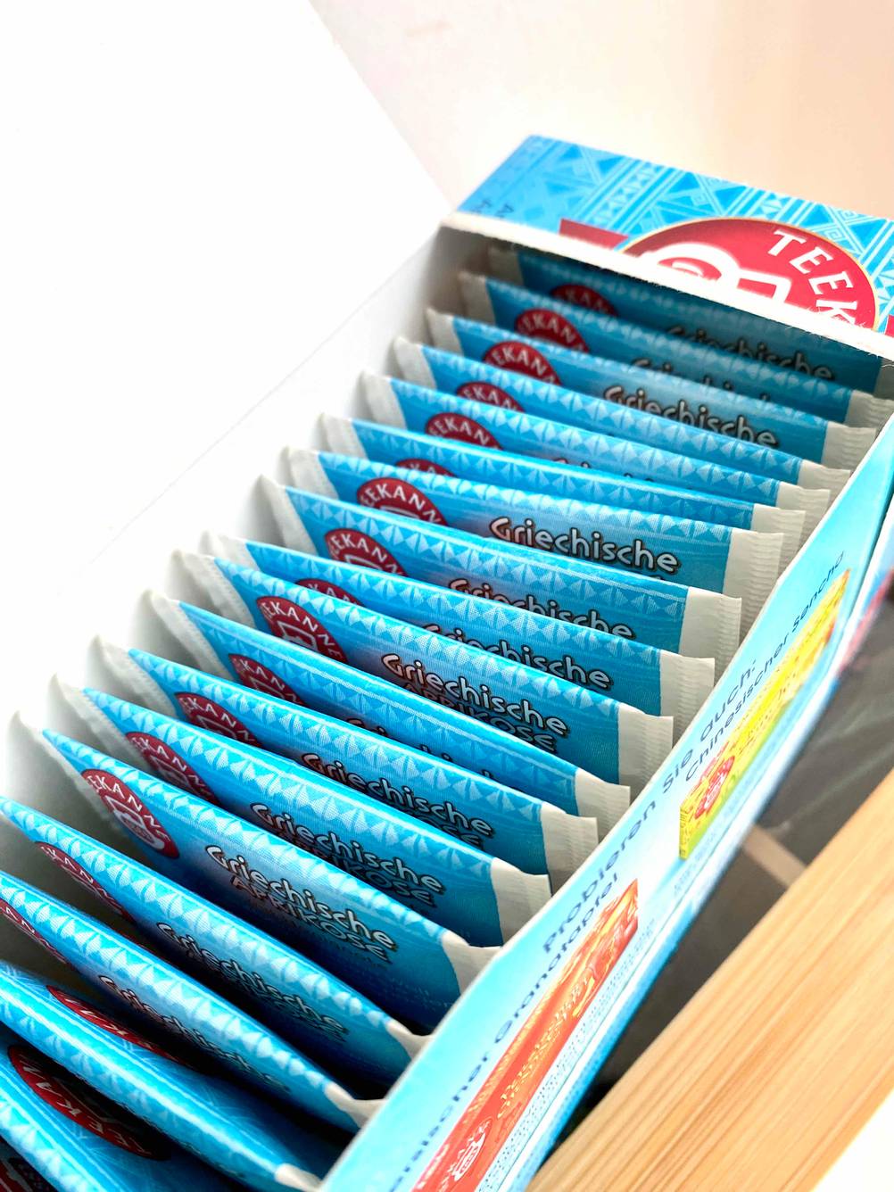 Früchtetees in Packung
