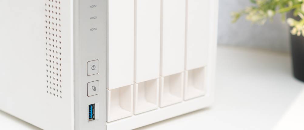 Detailansicht eines getesteten WD-NAS-Gehäuse