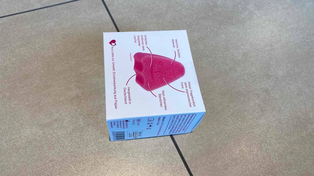 Soft-Tampons im Test: Rückseite von Verpackung mit Soft-Tampon darauf abgebildet.