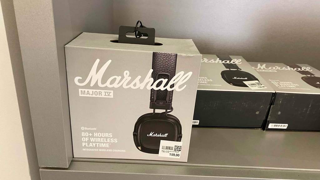 Getestete Marshall-Kopfhörer in der Originalverpackung.