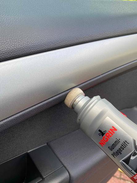 NIGRIN NIGRIN Gummi- Pflege Stift 75ml - Mit Schwamm zum auftragen (3er  Pack) Auto-Reinigungsmittel