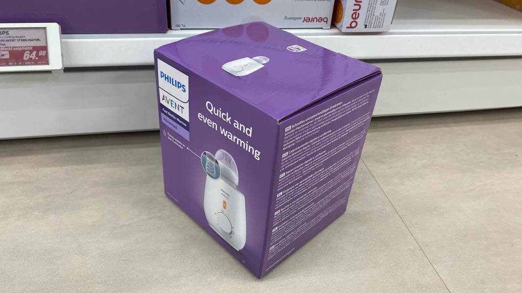 Getesteter Babykostwärmer in der Originalverpackung.