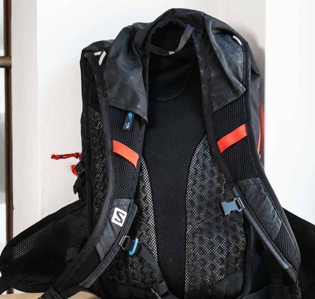 Rucksack mit angenehmen Trägern.