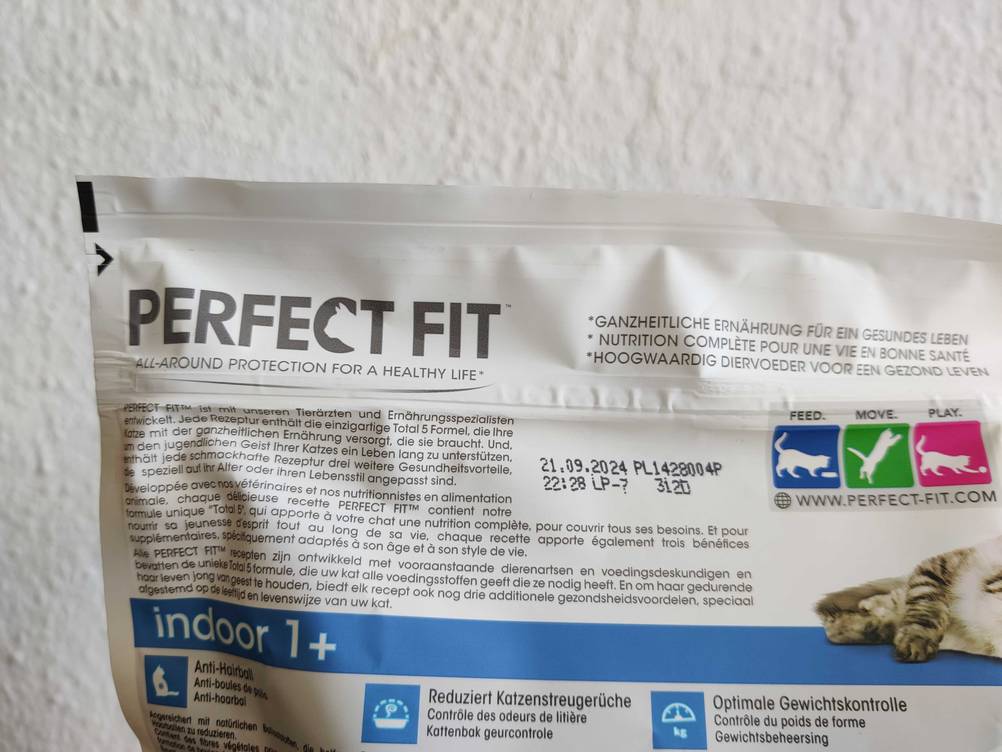 Perfect-Fit-Katzenfutter getestet: oberer Teil von verschlossenem Katzenfutter.