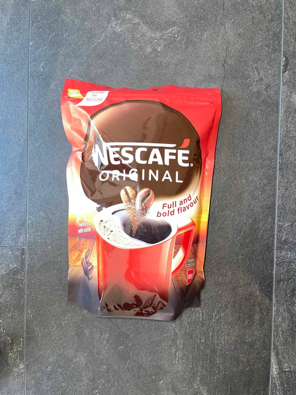 Löskaffee Verpackung von vorn.