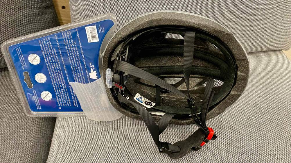 Abus-Fahrradhelm-Test: Innenansicht eines Abus-Fahrradhelms.