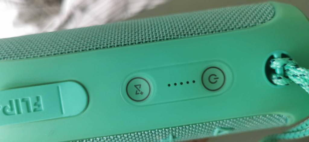 Bedienoberfläche von Bluetooth Lautsprecher.