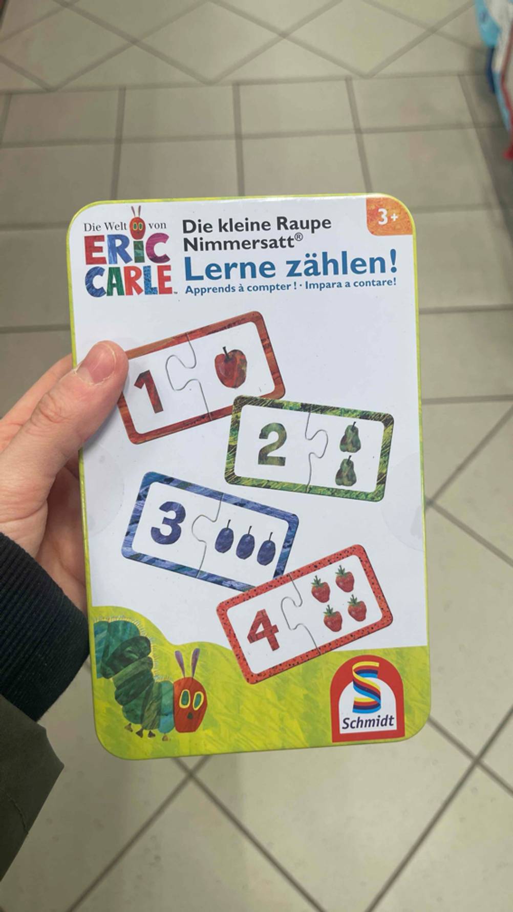Vorderseite des getesteten Lernspiels, bei dem es um Zahlen geht.