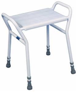 Duschhocker-Test: Haltegriffe an der Seite