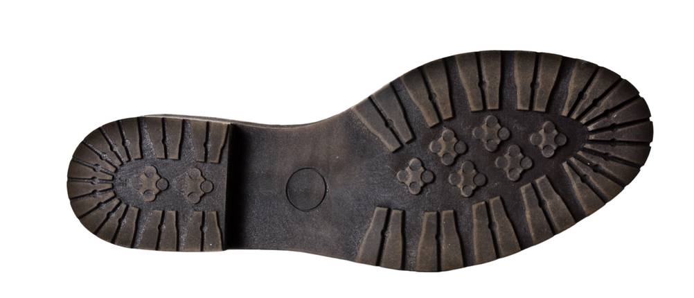 Boot sole with clipping path isolated on white background