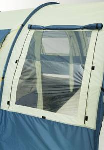 Zelt mit Fenster. 4-Personen-Zelt 2+2 Innenraum Familienzelt Camping.