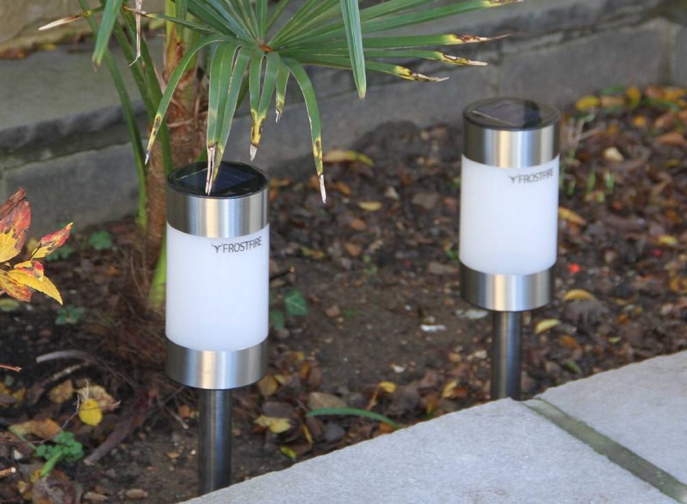 Solarlampen im Garten