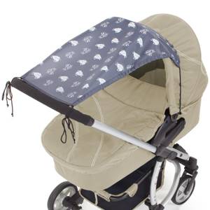 Sonnensegel für Kinderwagen, anthrazit die Gebrauchsansicht