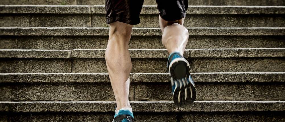 Waden trainiert sport