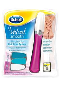 Besonders bekannt: Velvet Smooth Pedi - das Nagelpflegeset von Scholl für die Füße.