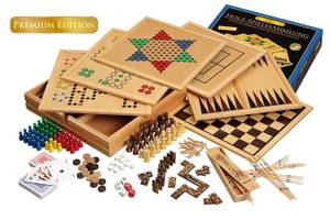 Enthält nicht nur Geschicklichkeitsspiele, sondern auch einige Brett- und Würfelspiele. Jedoch keine Puzzlespiele.