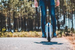 Monowheel in freier Wildbahn.
