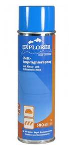 blaue Dose von Explorer