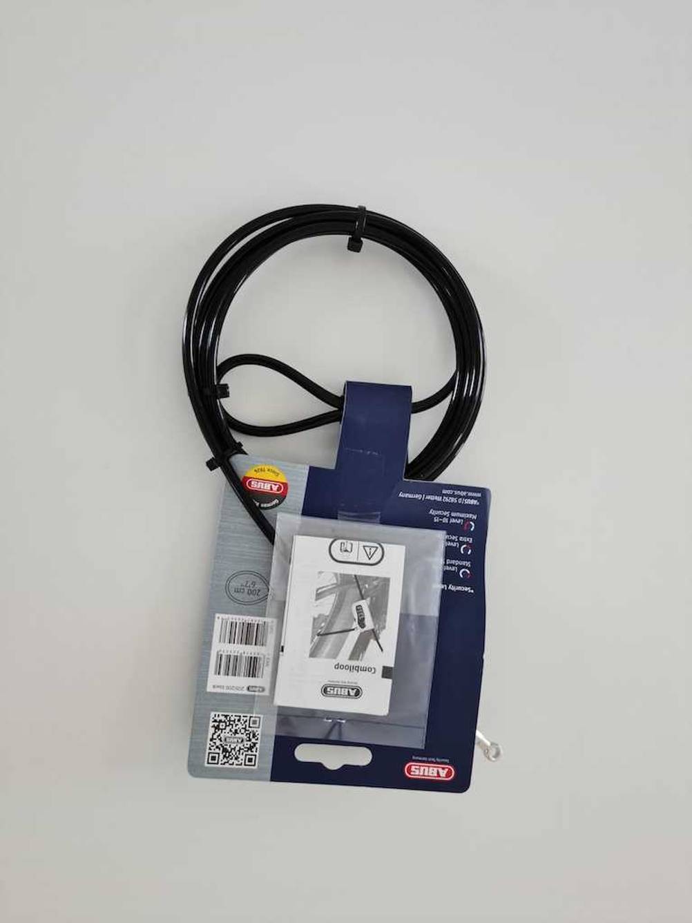 Kabelschloss-Test: kabelschloss von abus in Originalverpackung