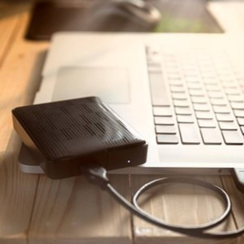 externe festplatte am pc angeschlossen