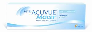Die Tageslinsen 1-Day Acuvue Moist gibt es auch torisch für Personen mit Hornhautverkrümmung.