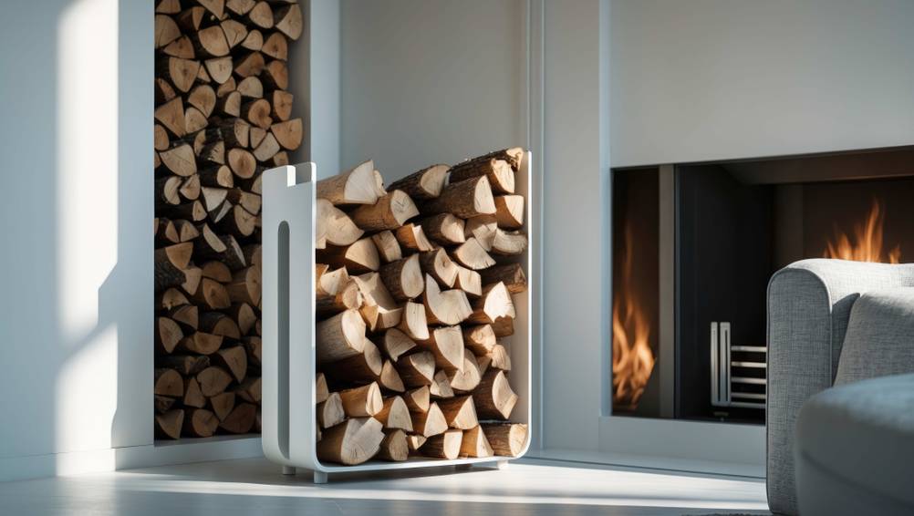 Holzlege im Test: Moderne weiße Holzlege in U-Form