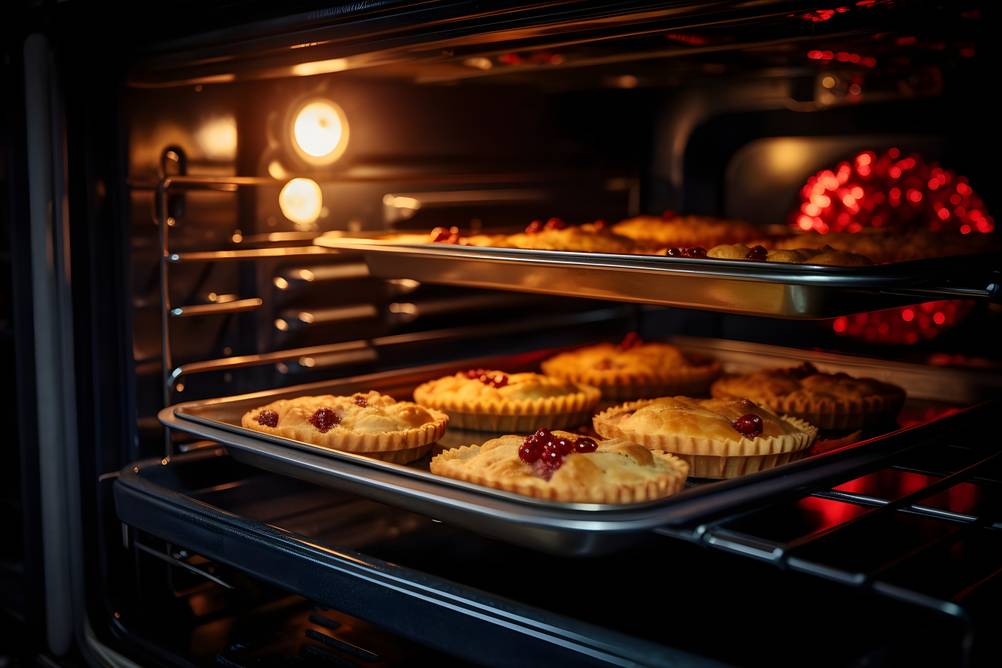 Exquisit-Backofen im Test: kleine Kuchen werden gebacken