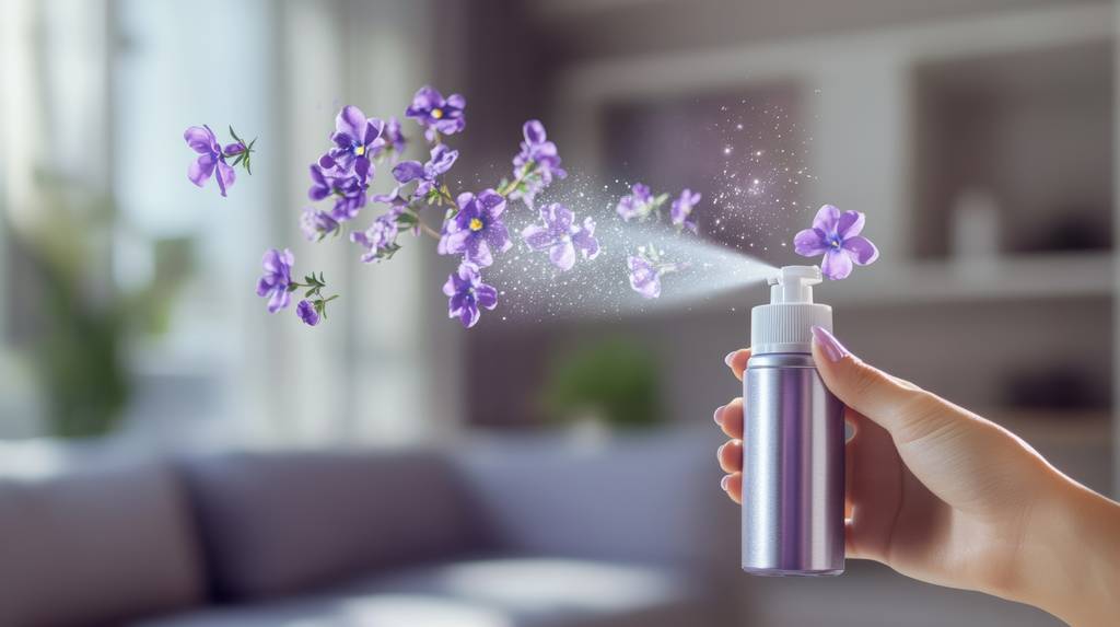 Deospray-Damen-Test: Ein Deospray wird gesprüht, dabei befinden sich animierte Blütenblätter davor.