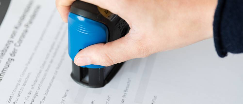 Adressstempel-Test