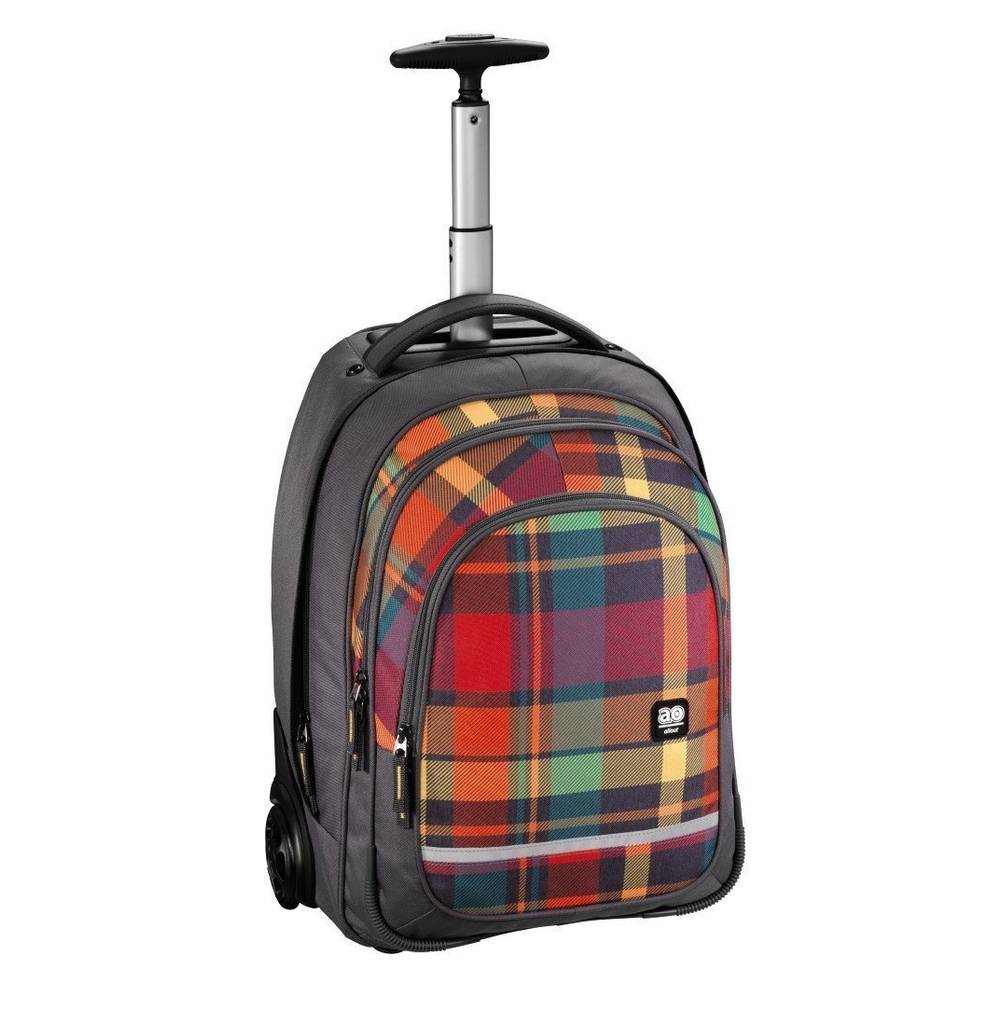 Ein Rucksack-Trolley der Marke All Out, der auch als Schultrolley genutzt werden kann.