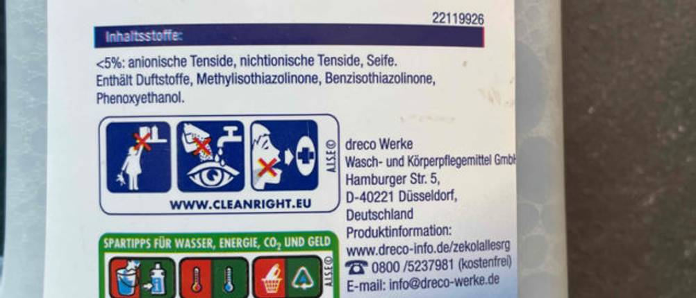 Closeup eines Allzweckreinigers