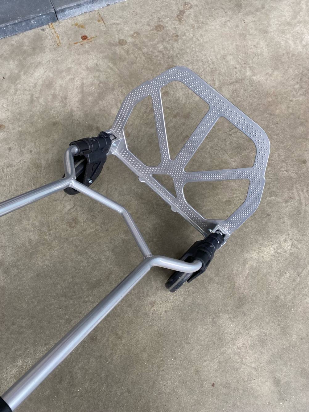 im Test: Nahaufnahme der Auflagefläche unten.