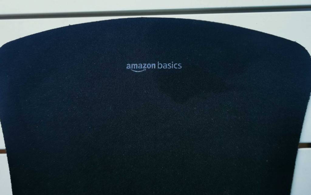 Auf einem getesteten Mousepad ist das Logo aufgedruckt.