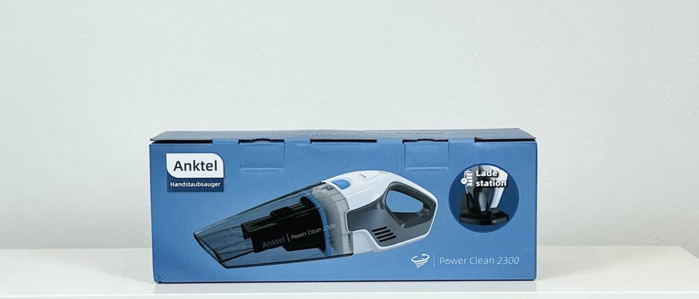 Originalverpackung des Anktel 601-N mit Produktbild und Hinweis auf enthaltene Ladestation.