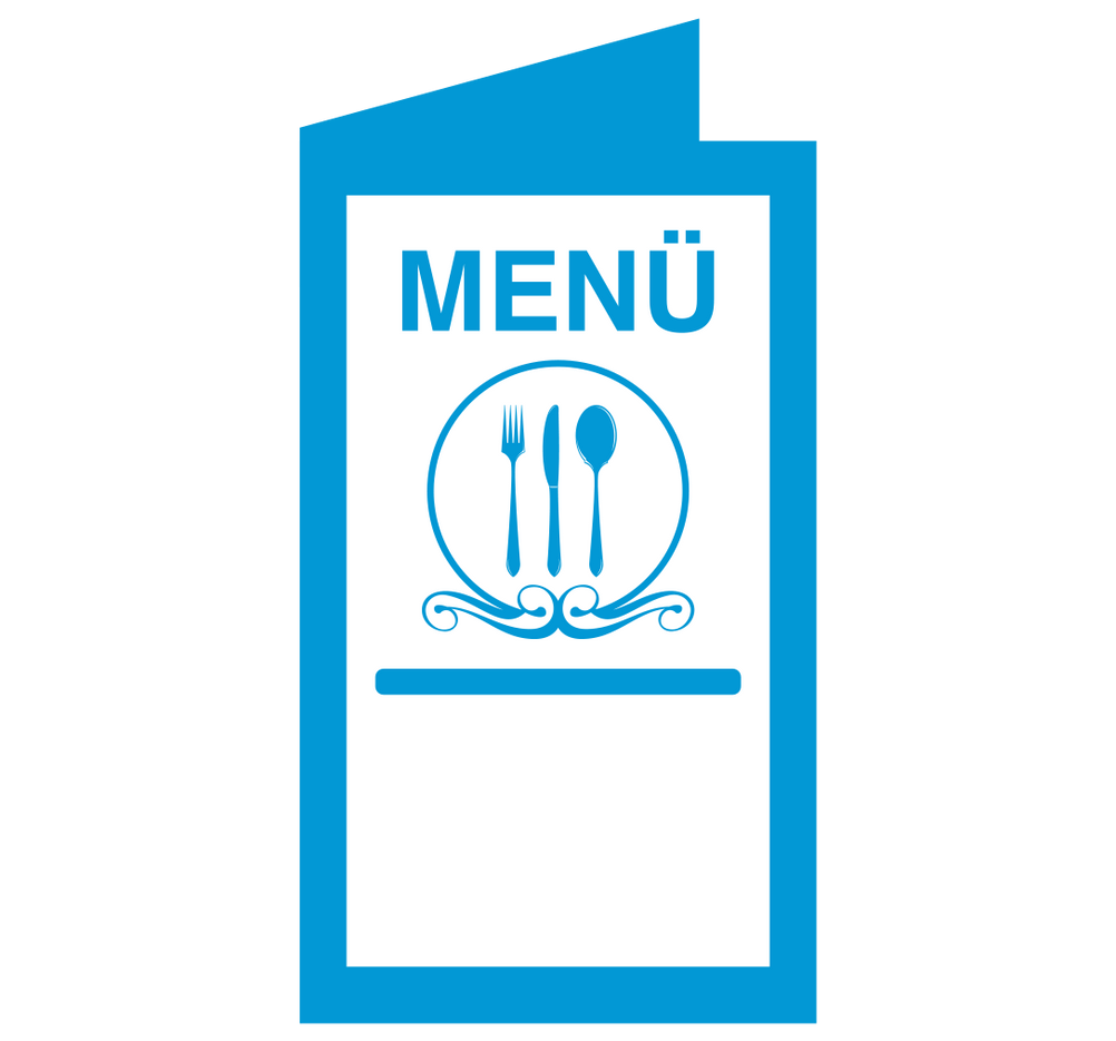 Anwendungsbeispiel eine Laminiergeräts: Speisekarte