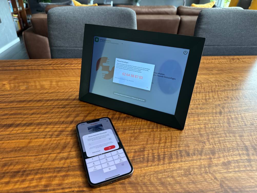 Aorpdd digitaler Bilderrahmen verbinden mit der App