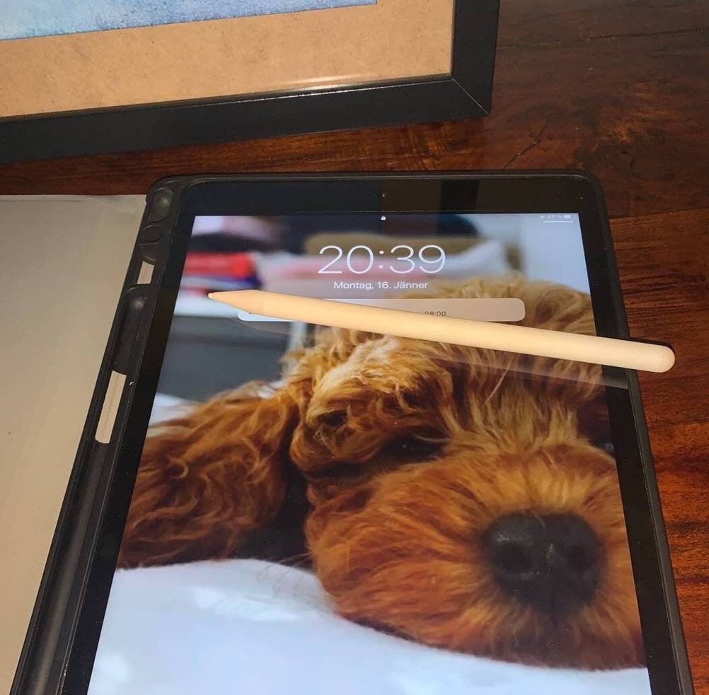 Eine Apple iPad im Test mit dem dazugehörigen Apple Pencil.