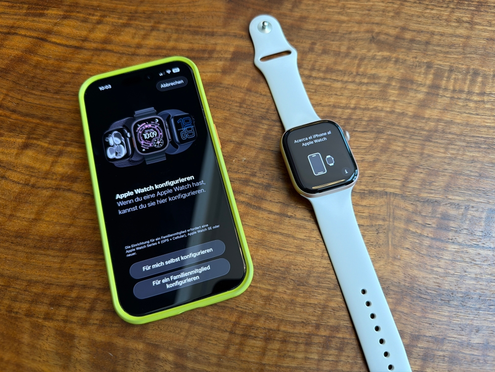 Die Apple Watch Series 10 wird mit einem Handy gekoppelt