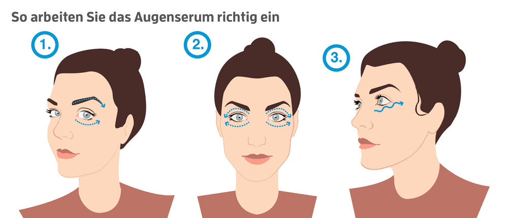 augenserum-einmassieren