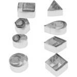 Ausstechformen-Test: Aluminium-Ausstechformen vor weißem Hintergrund