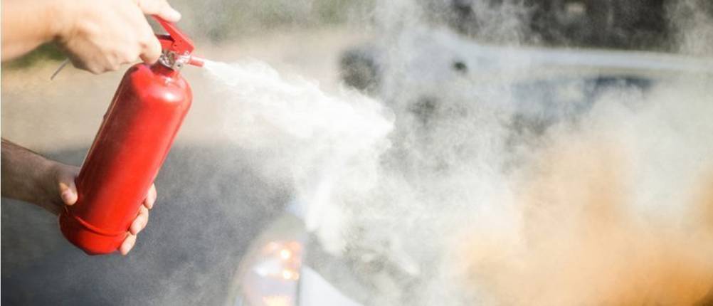 auto-feuerloescher test