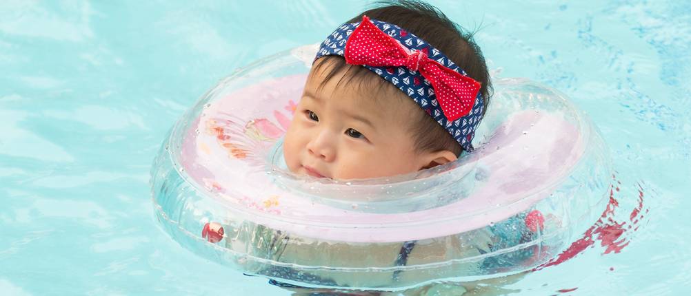 baby schwimmring mit dach