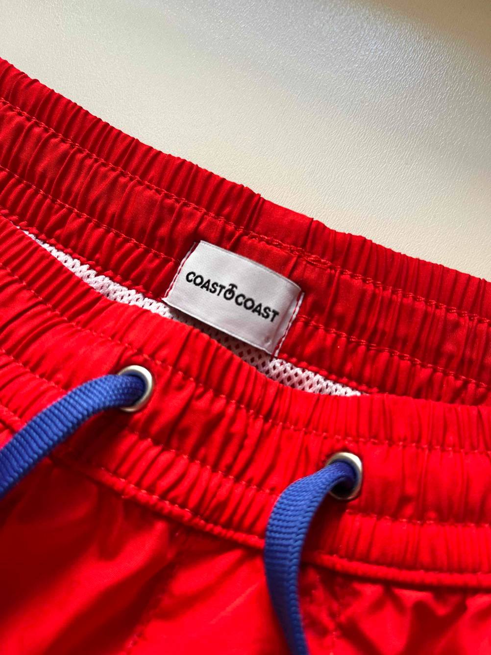 Badehosen getestet: Nahaufnahme des Label im Inneren der Hose.
