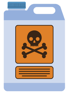 gefahr vorsicht sicherheit badreiniger reinigungsmittel sanitärreiniger