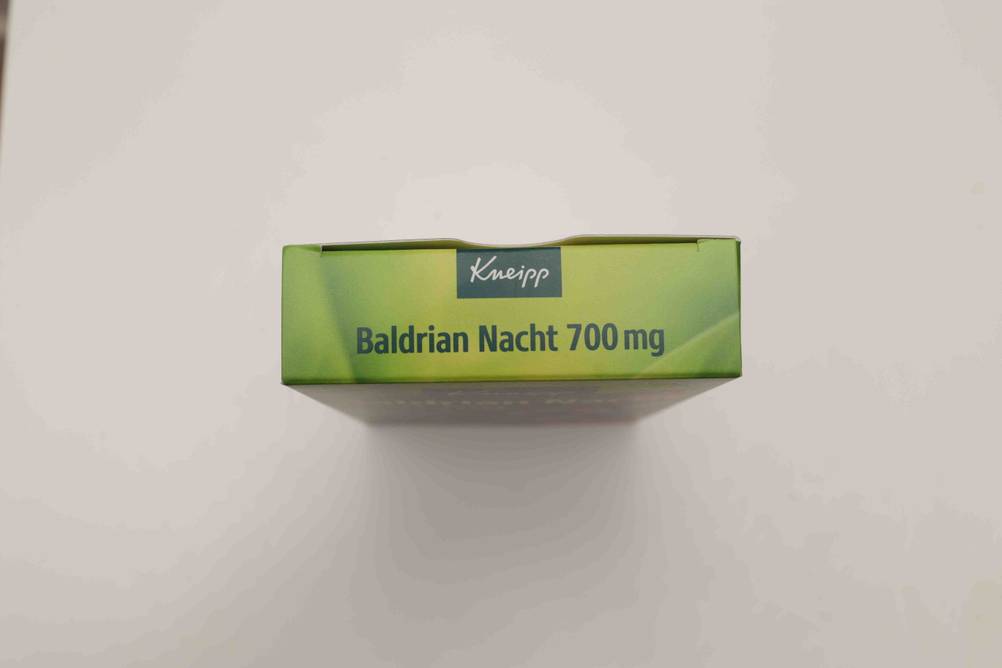 Baldrian im Test: Die Originalverpackung von oben.