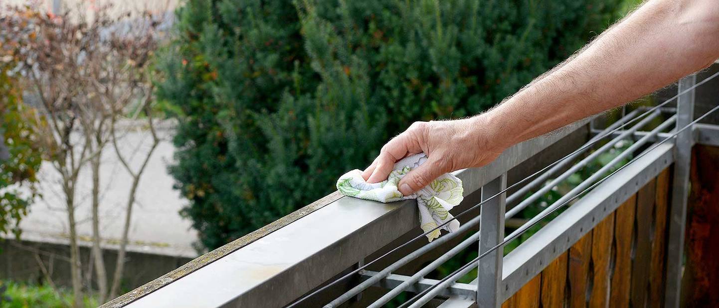 Spannende Balkon Boden Reinigen Ebenbild