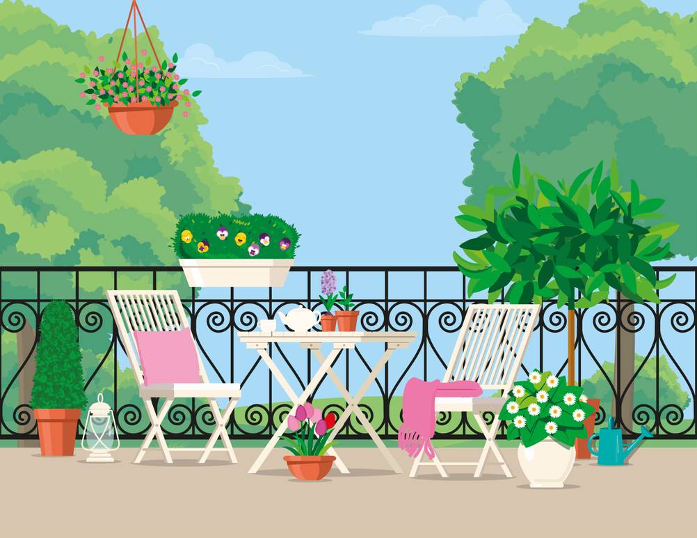 Pflanzkasten für Terrasse