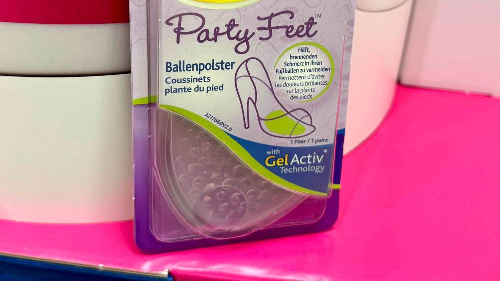 Ballenpolster getestet: Nahaufnahme der Polster in der transparenten Verpackung.